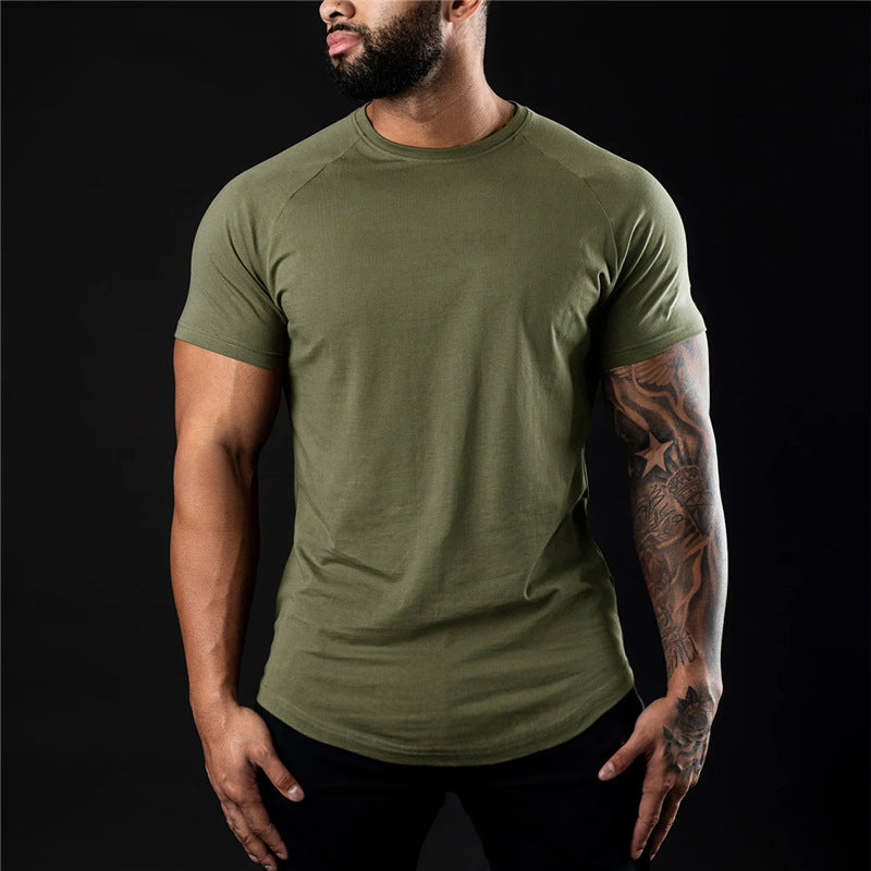 Luca | Men's Slim-Fit Crew Neck Raglan Sleeve T-Shirt
