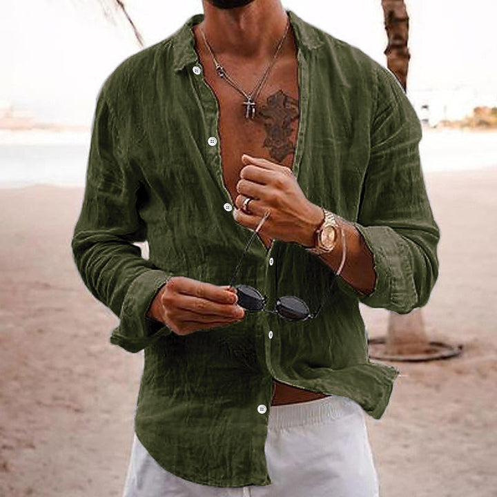 Rafael | Men's Linen Button Up Summer Shirt