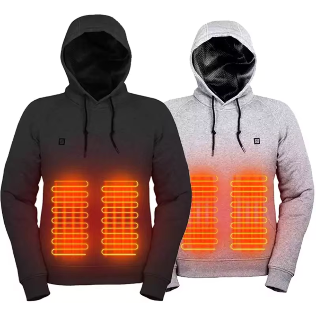 Heated Hoodie USB Rechargeable Water-Resistant Winter Outdoor Jacket