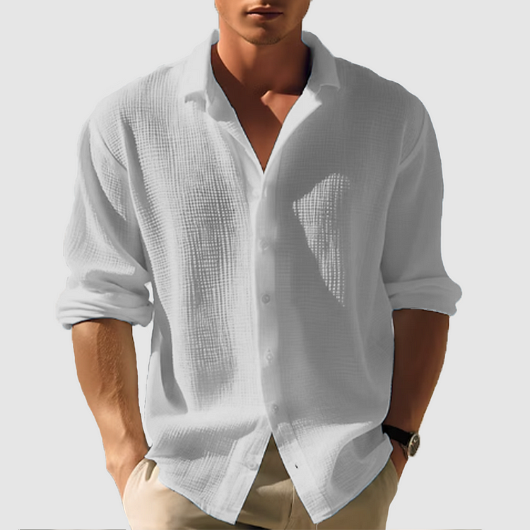 Julian | Men's Lapel Collar Button Down Shirt
