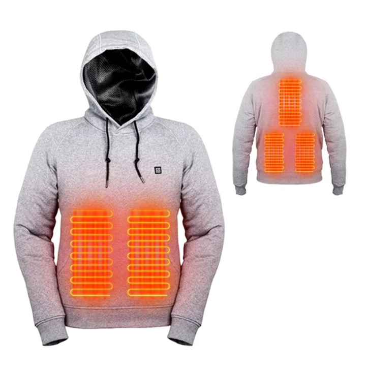 Heated Hoodie USB Rechargeable Water-Resistant Winter Outdoor Jacket