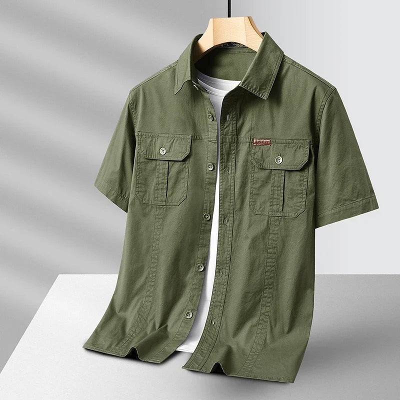 Brennan | Men's Utility Button-Up Pocket Cargo Shirt
