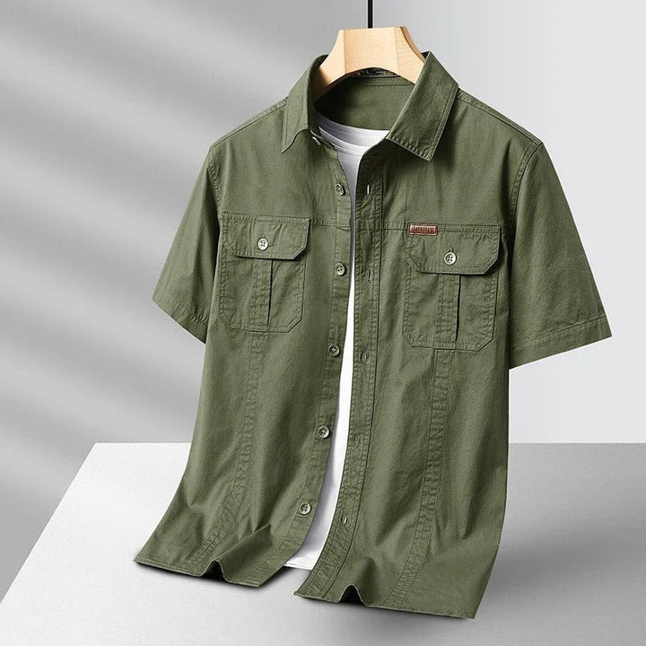 Brennan | Men's Utility Button-Up Pocket Cargo Shirt