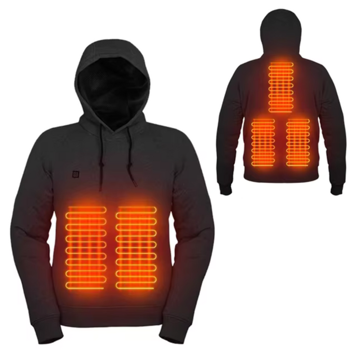 Heated Hoodie USB Rechargeable Water-Resistant Winter Outdoor Jacket