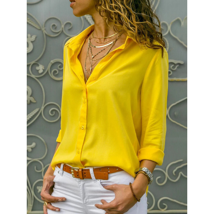 Lena | Women's Lightweight Long Sleeve Chiffon Top