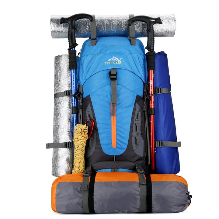 60-Litre Waterproof Hiking Backpack High-Capacity Camping Travel Pack