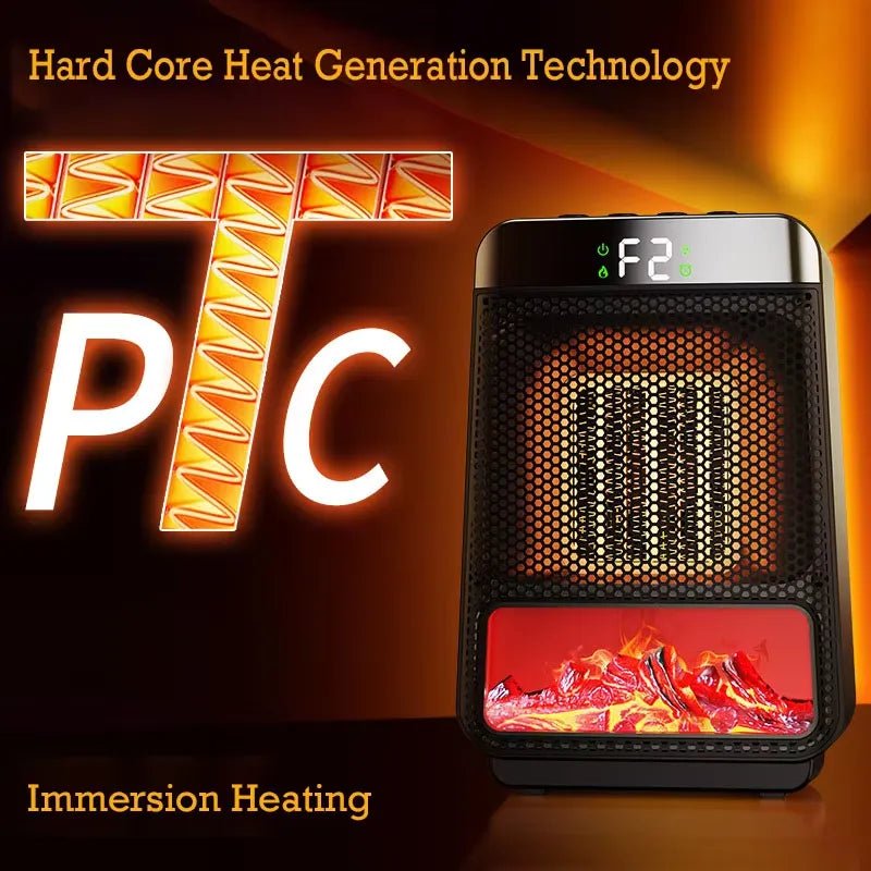 Electric Heater Energy Efficient 1500W–2500W – Fast Heating, Portable & Safe Design for Large Room Use