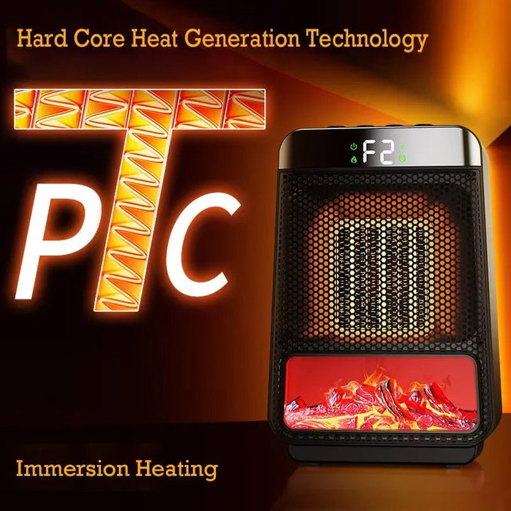 Electric Heater Energy Efficient 1500W–2500W – Fast Heating, Portable & Safe Design for Large Room Use