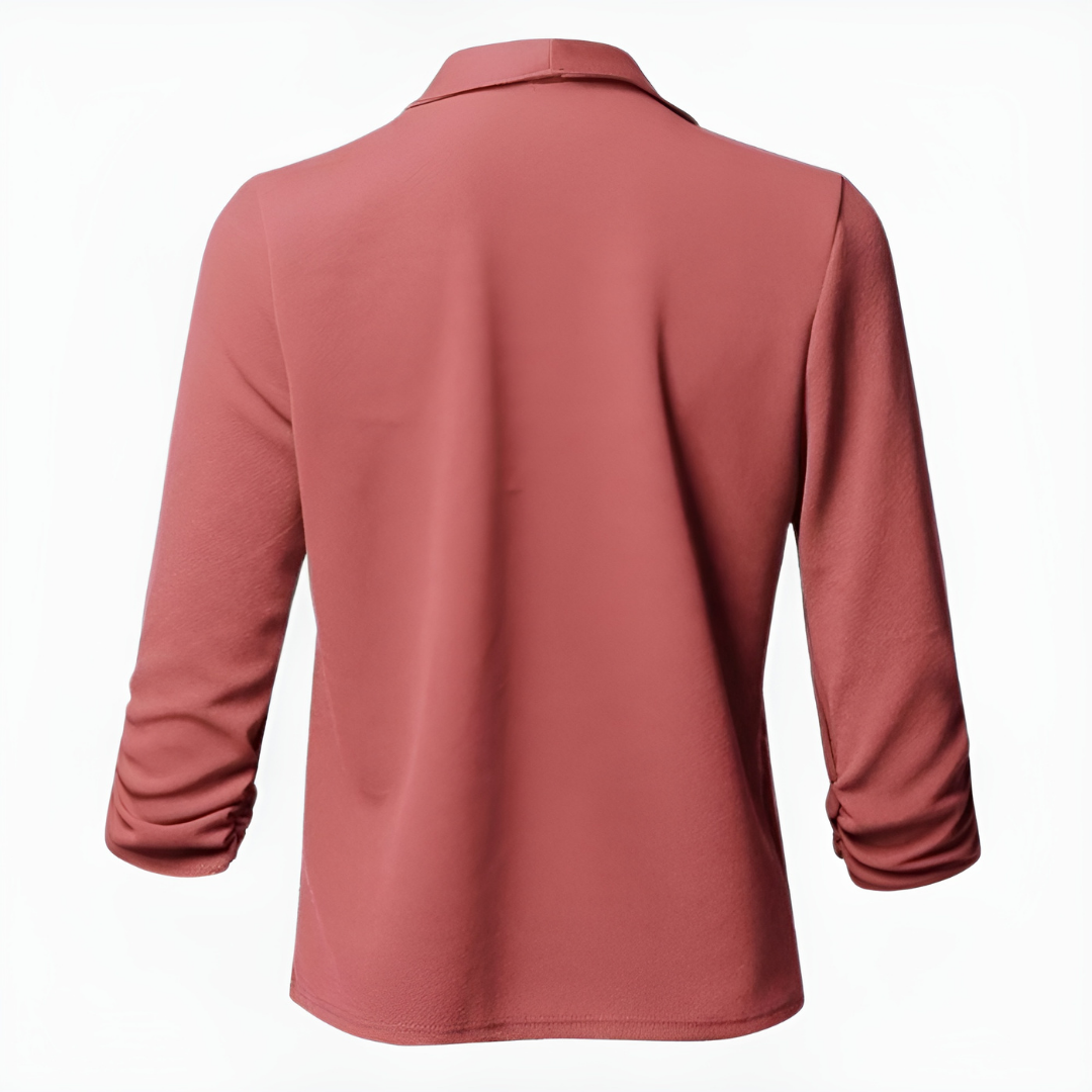 Clara | Women's Draped Open-Front Casual Blazer