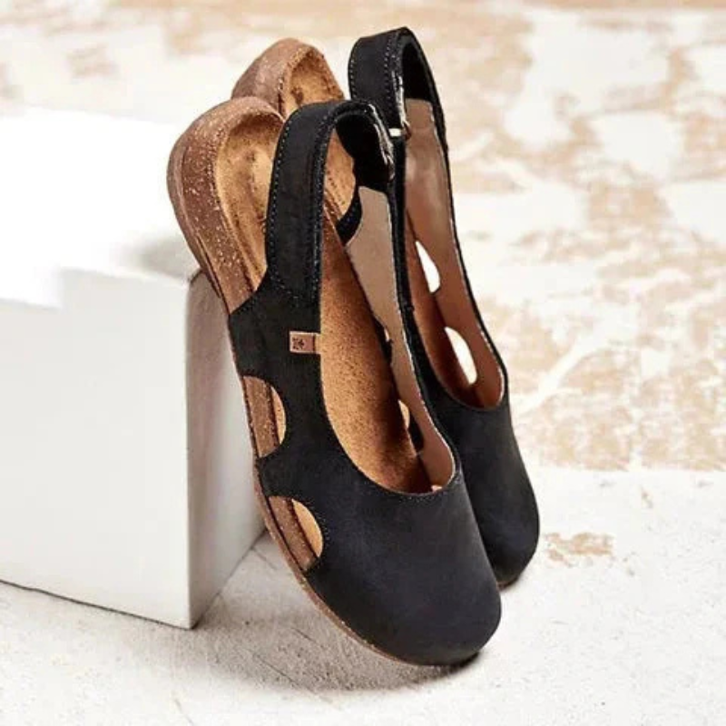 Elora | Women's Closed-Toe Slingback Flat Sandals