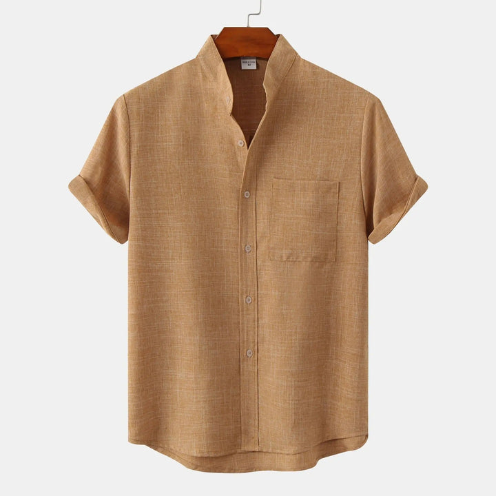 Rowan | Men's Stand Collar Button Front Casual Shirt