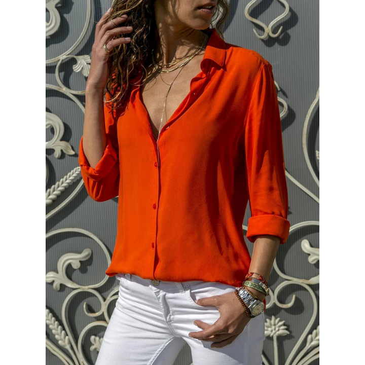 Lena | Women's Lightweight Long Sleeve Chiffon Top