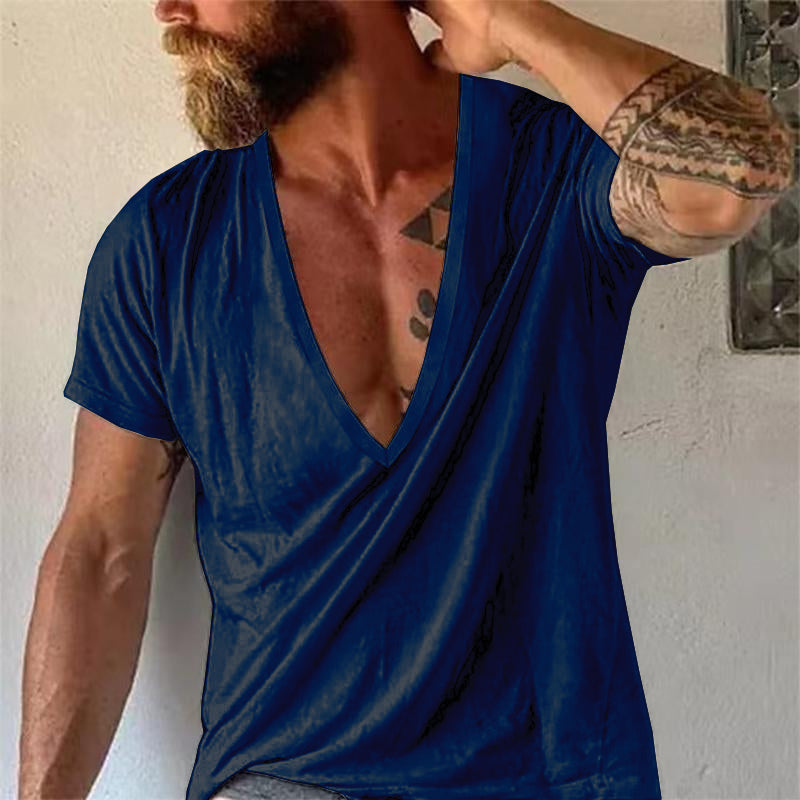 Ryder | Men's Deep Cut V-Neck Slim Fit Short Sleeve Tee
