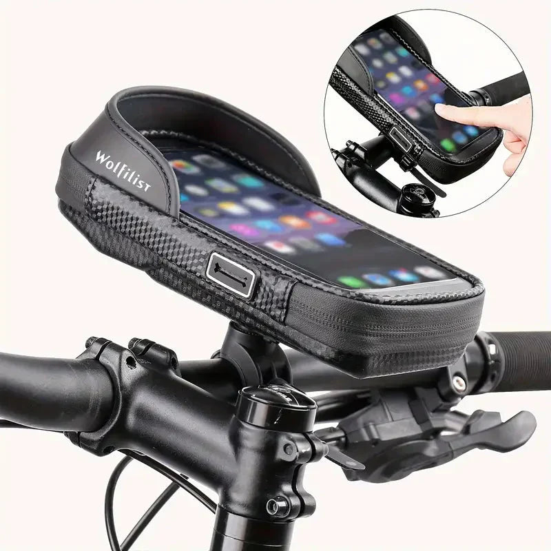 Waterproof Bicycle Phone Mount 360 Rotation Bike Handlebar