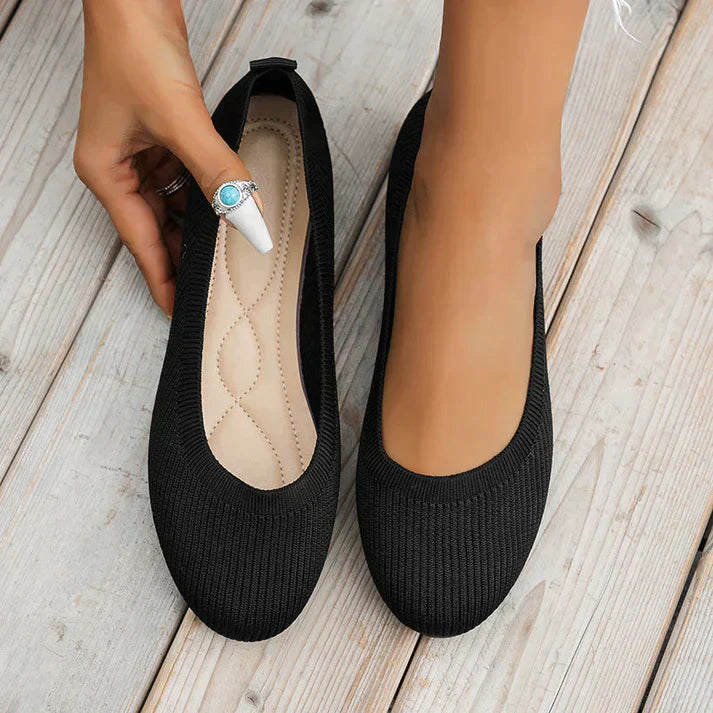 Maren | Women's Knit Ballet Flats Slip On Shoes