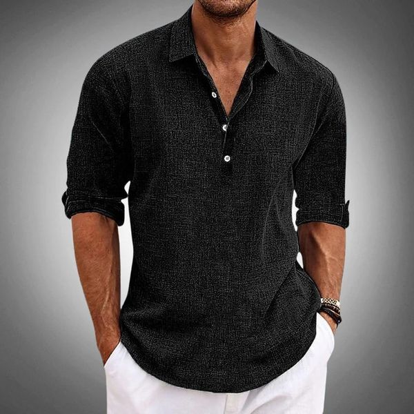 Rafael | Men's Relaxed Button-Neck Summer Shirt