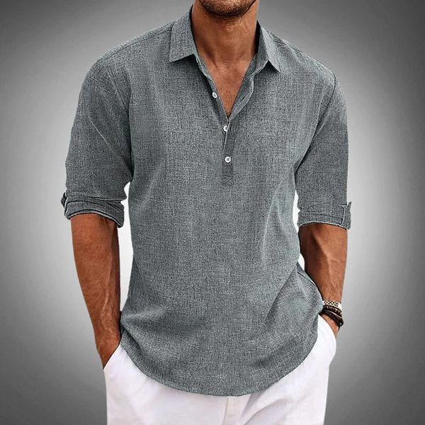 Rafael | Men's Relaxed Button-Neck Summer Shirt