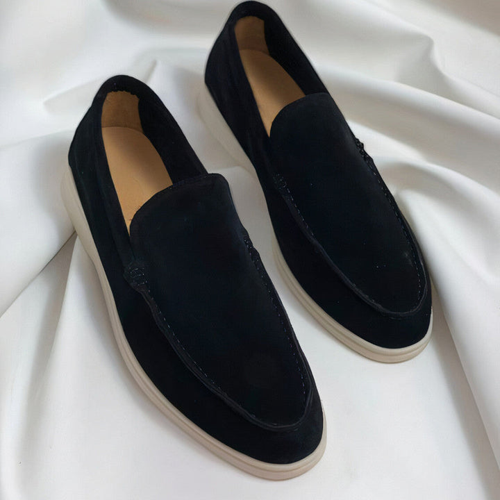 Tristan | Men's Casual Flat Loafers With Contrast Sole