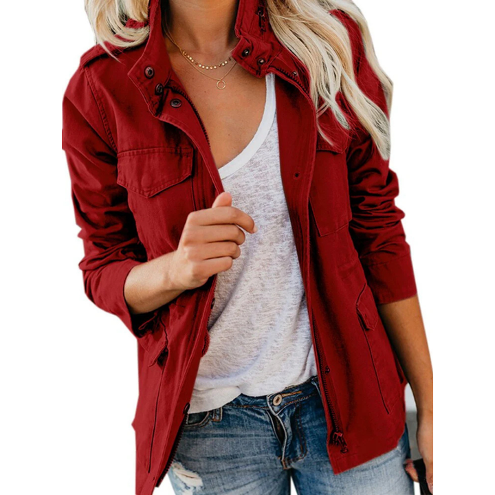 Mila | Women's Utility Zip Front Jacket