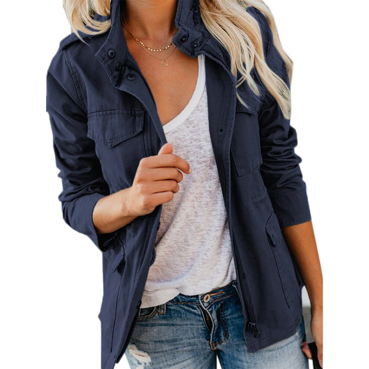 Mila | Women's Utility Zip Front Jacket