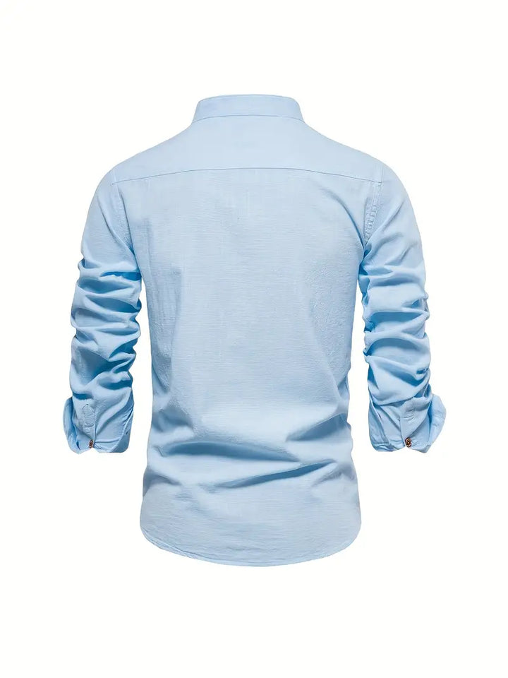 Soren | Men's Stand Collar Button-Up Casual Shirt
