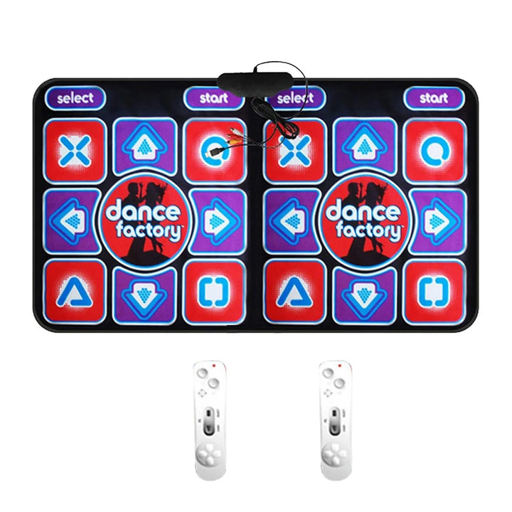 Double Dance Mat Non-Slip Music Game – Remote Control, PC & TV Compatible, Family Fun & Fitness Play