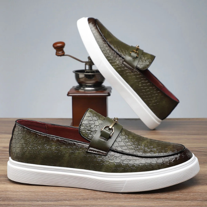 Marco | Men's Textured Slip On Casual Loafers