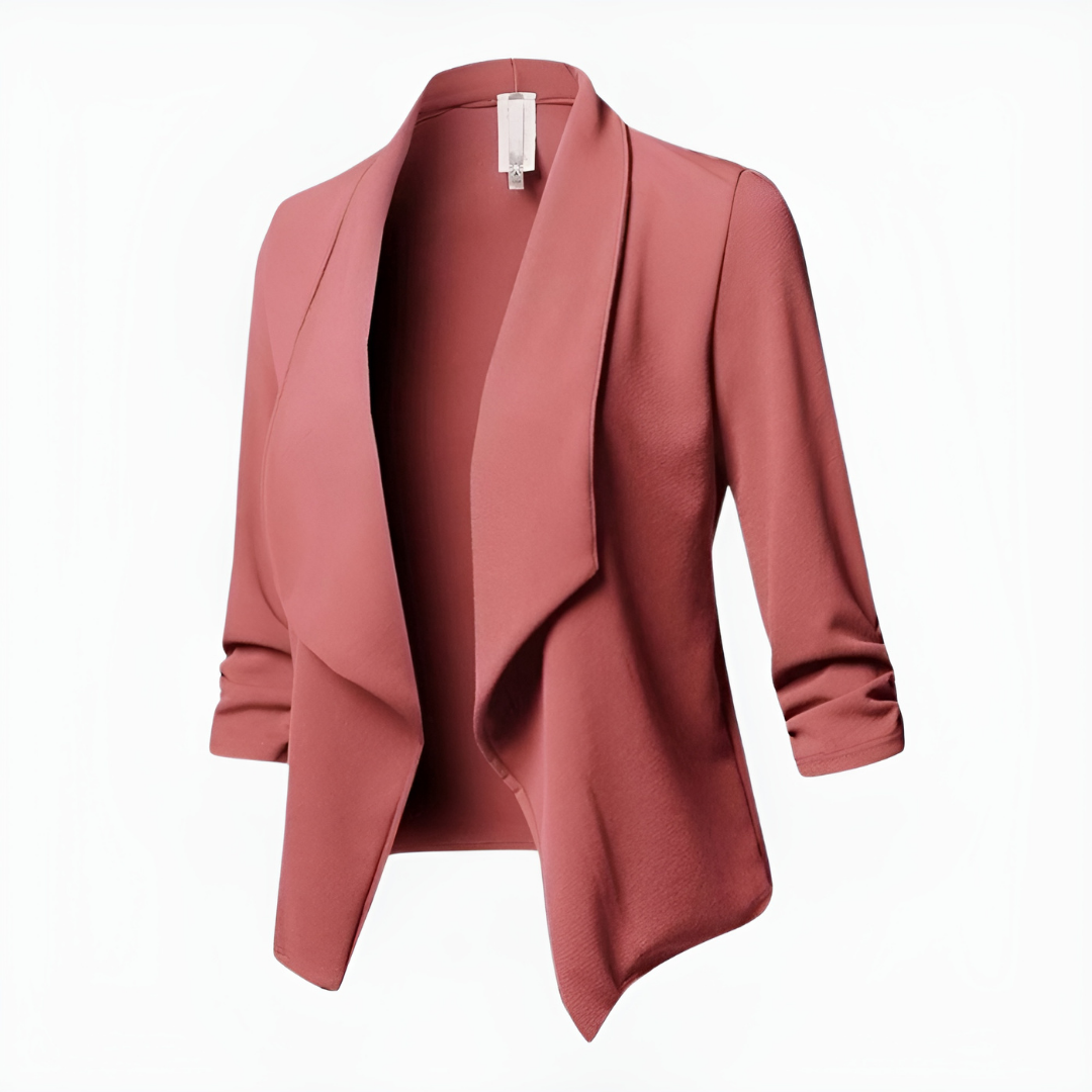 Clara | Women's Draped Open-Front Casual Blazer