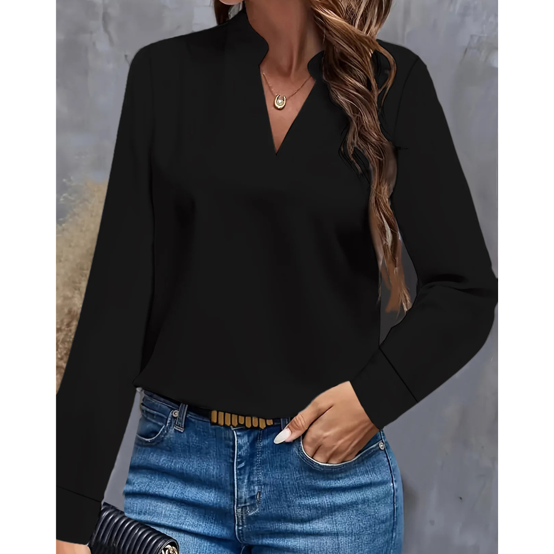 Ariana | Women's V-Neck Long Sleeve Tunic Top