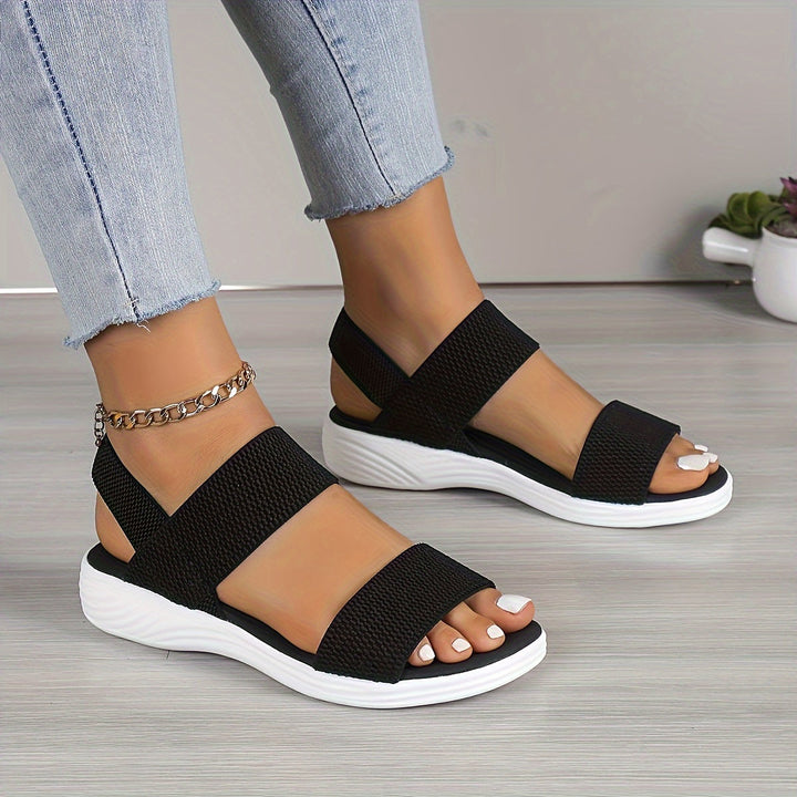 Elara | Women's Adjustable Ankle Strap Open Toe Sandals
