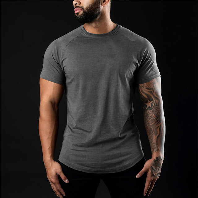 Luca | Men's Slim-Fit Crew Neck Raglan Sleeve T-Shirt