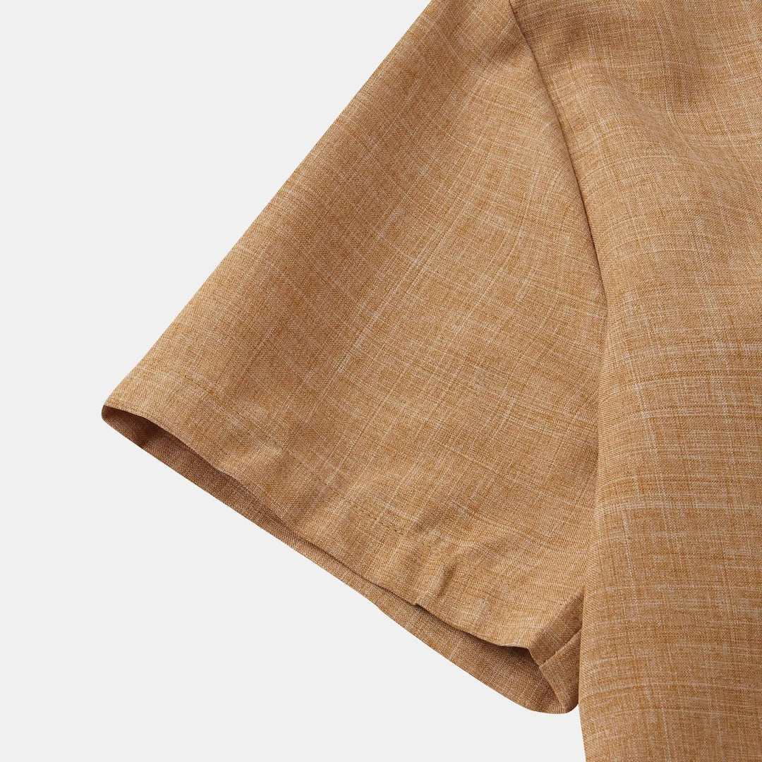 Rowan | Men's Stand Collar Button Front Casual Shirt