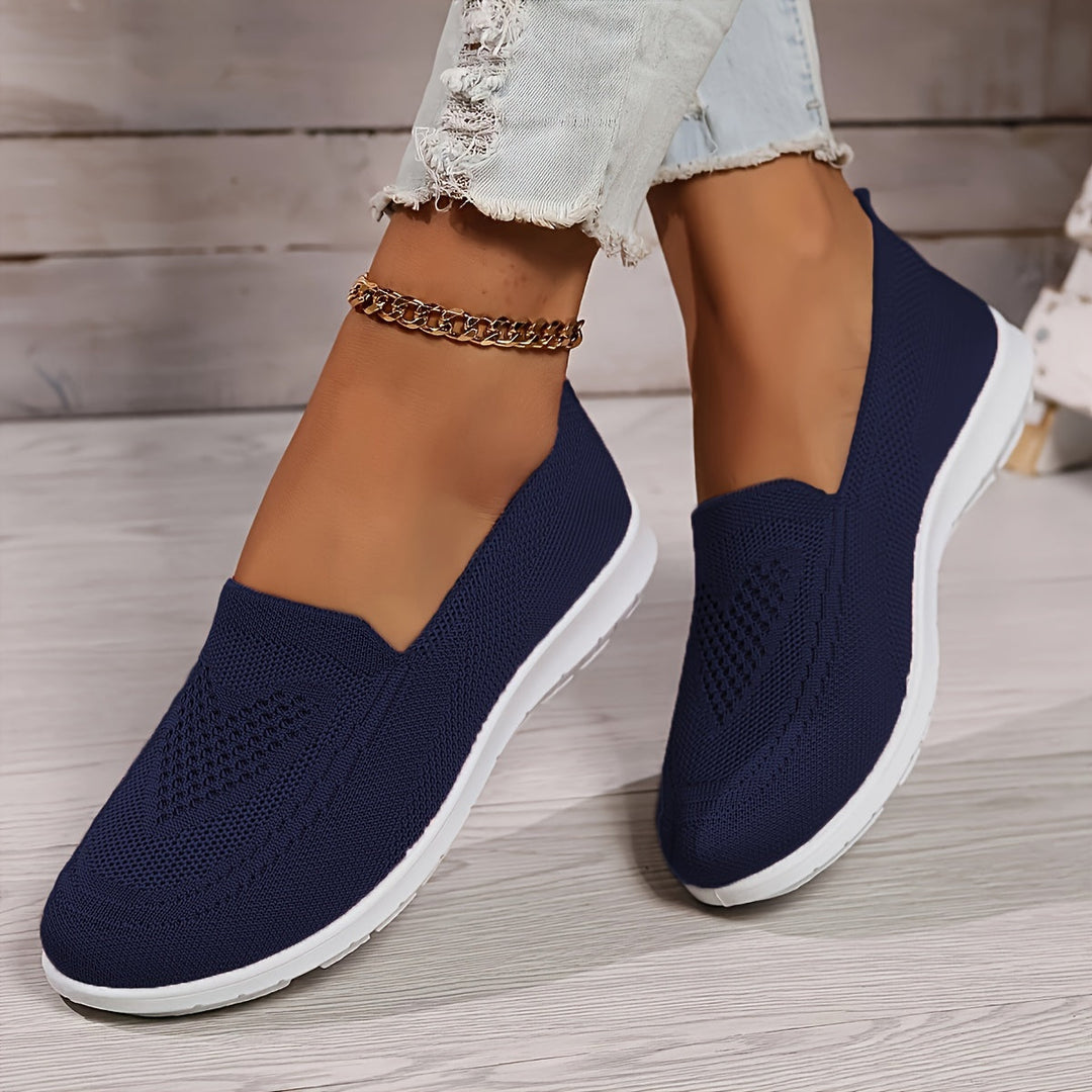 Avery | Women's Breathable Knit Slip On Sneakers