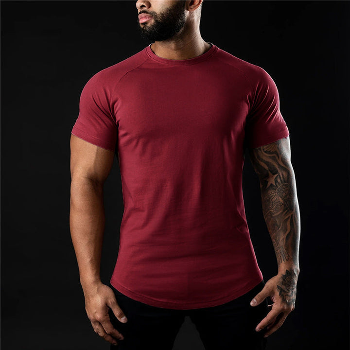 Luca | Men's Slim-Fit Crew Neck Raglan Sleeve T-Shirt