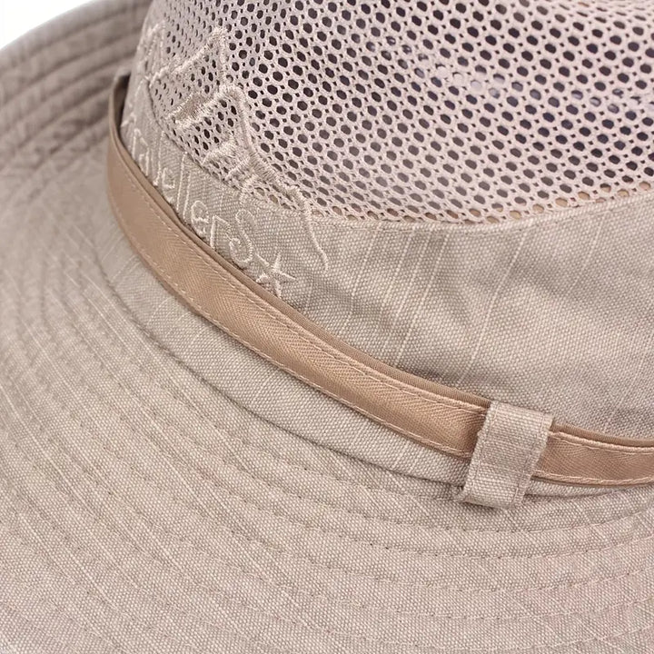 Unisex Adjustable Sun Hat Cotton Lightweight UV-Protection
