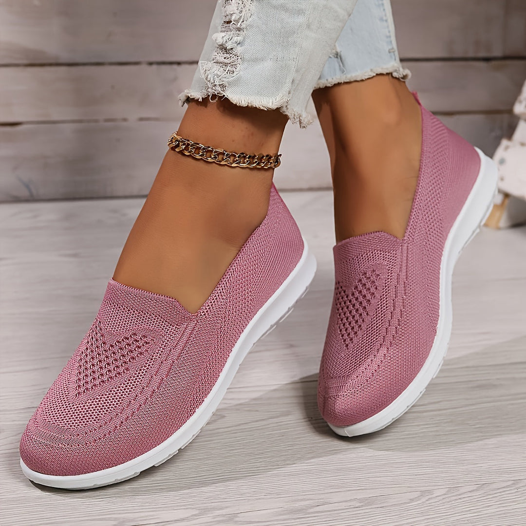 Avery | Women's Breathable Knit Slip On Sneakers