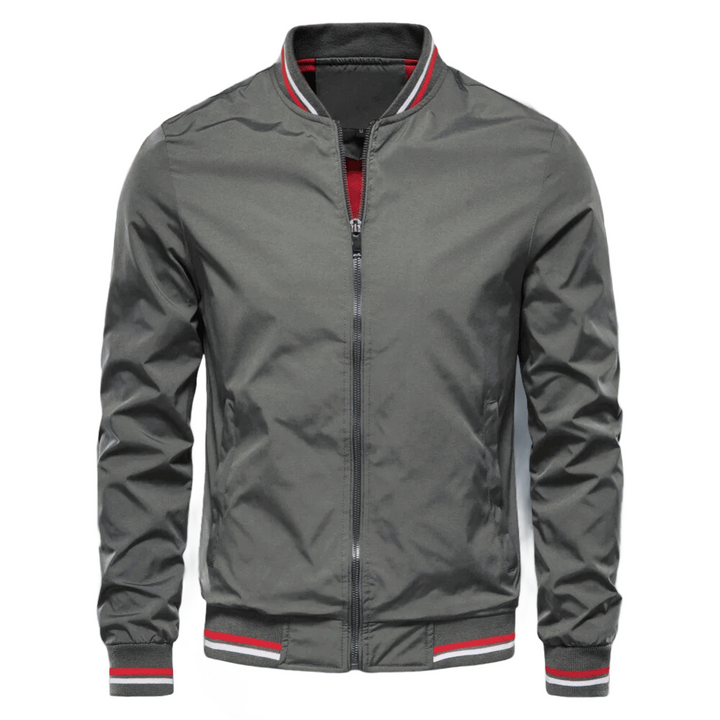 Enzo | Men's Tailored Zip-Up Bomber Jacket