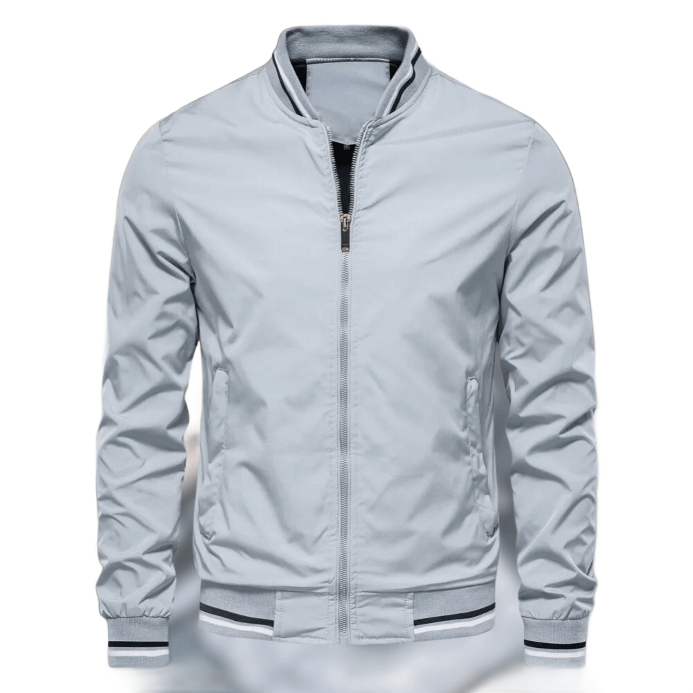 Enzo | Men's Tailored Zip-Up Bomber Jacket