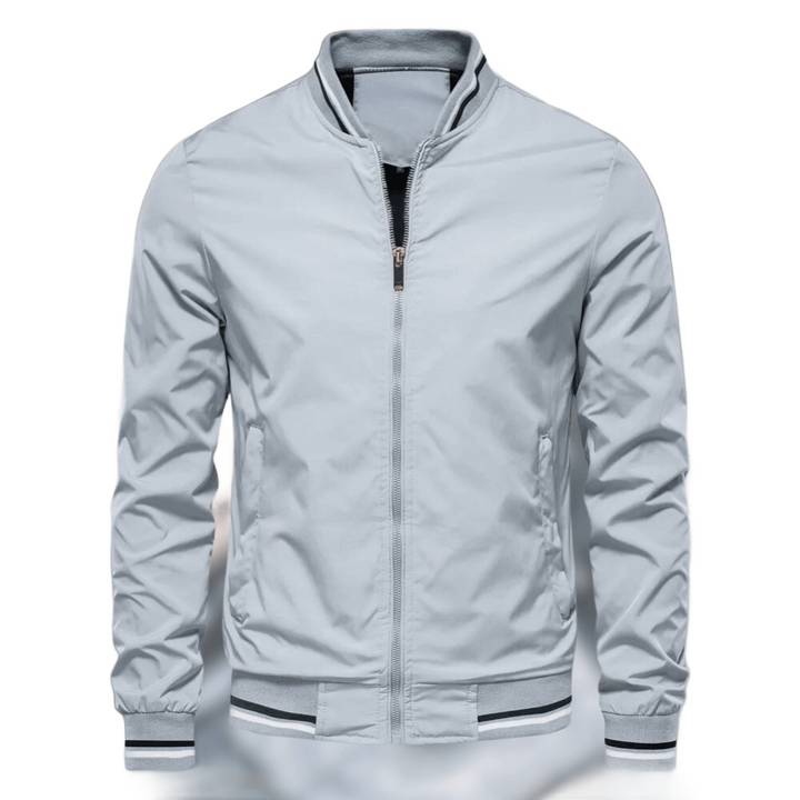 Enzo | Men's Tailored Zip-Up Bomber Jacket