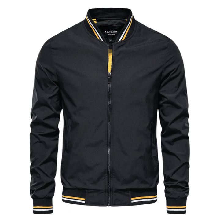 Enzo | Men's Tailored Zip-Up Bomber Jacket