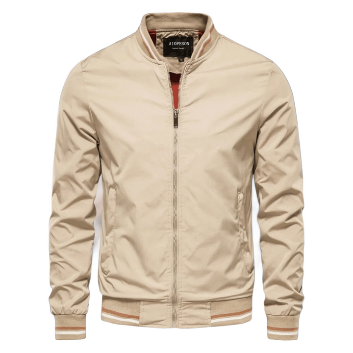 Enzo | Men's Tailored Zip-Up Bomber Jacket