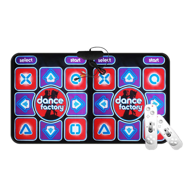 Double Dance Mat Non-Slip Music Game – Remote Control, PC & TV Compatible, Family Fun & Fitness Play