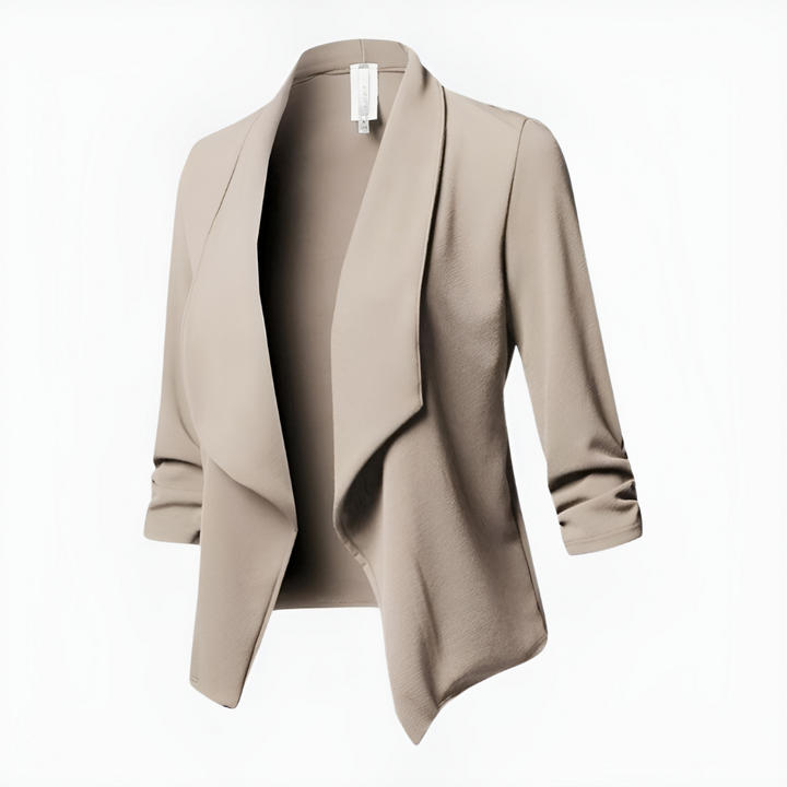 Clara | Women's Draped Open-Front Casual Blazer
