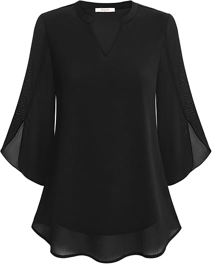 Sophia | Women's Chiffon Bell Sleeve Blouse