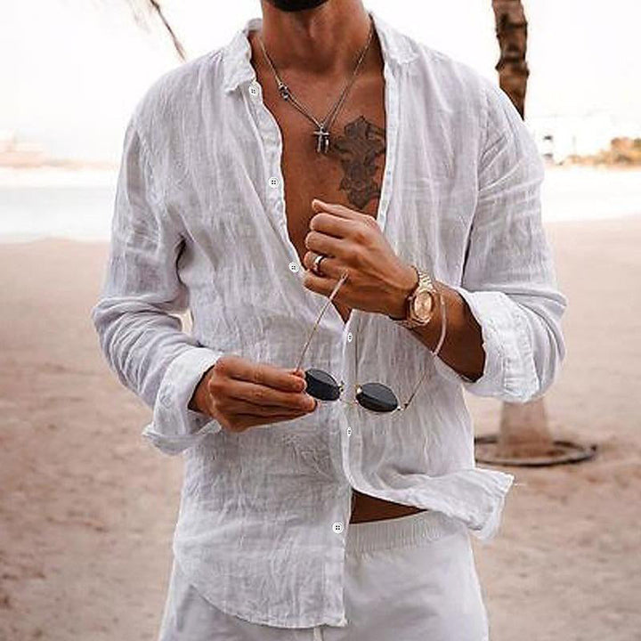 Rafael | Men's Linen Button Up Summer Shirt