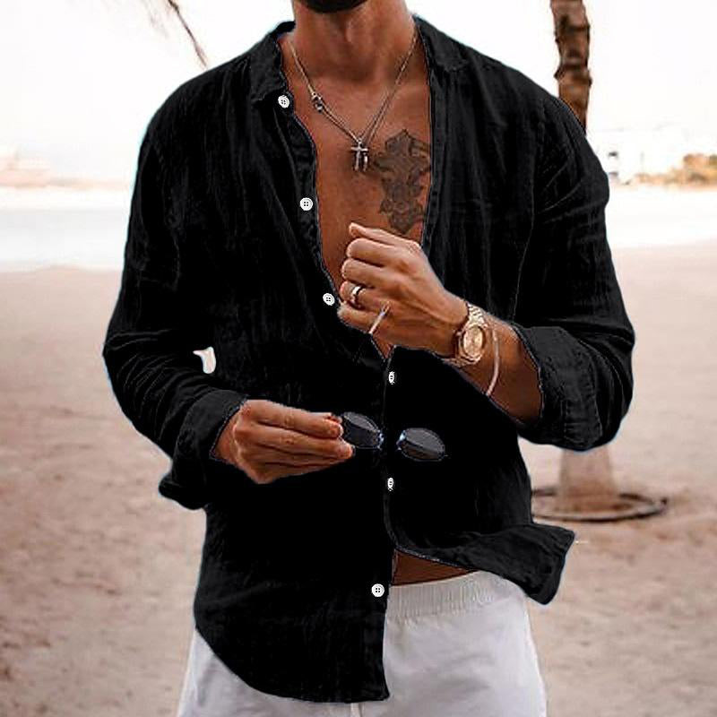 Rafael | Men's Linen Button Up Summer Shirt
