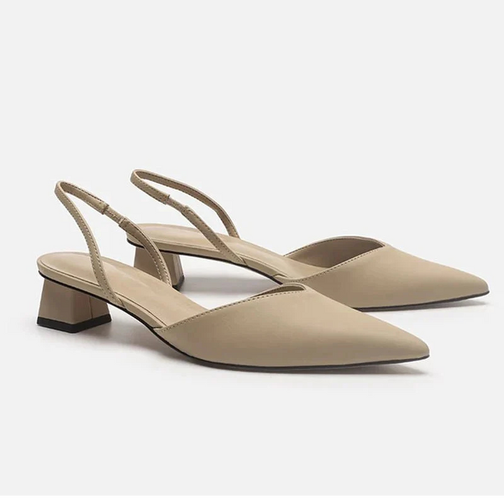 Clara | Women's Pointed Toe Low Block Heel Sandals