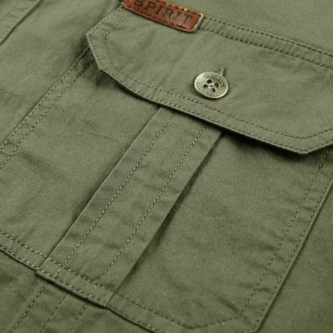 Brennan | Men's Utility Button-Up Pocket Cargo Shirt