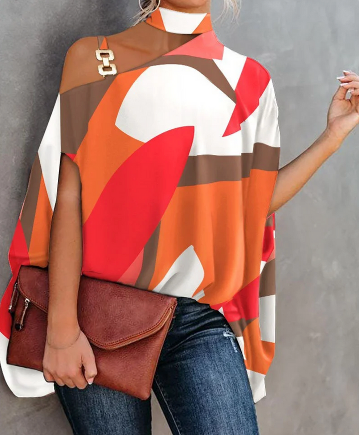 Diana | Women's Relaxed Printed Short Sleeve Top