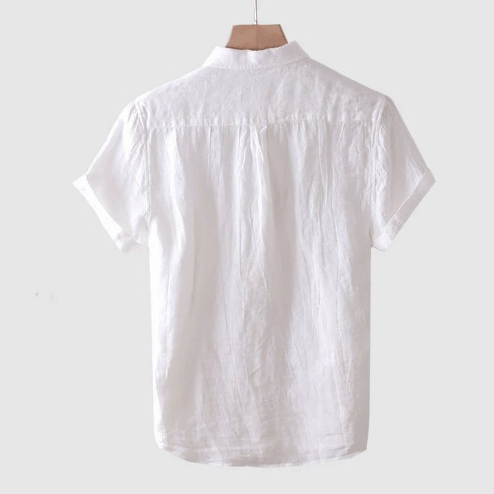 Alvaro | Men's Short Sleeve Linen Button Front Shirt